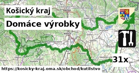 Domáce výrobky, Košický kraj