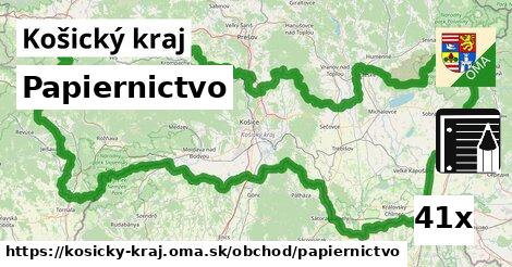 Papiernictvo, Košický kraj