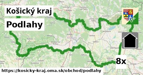 Podlahy, Košický kraj