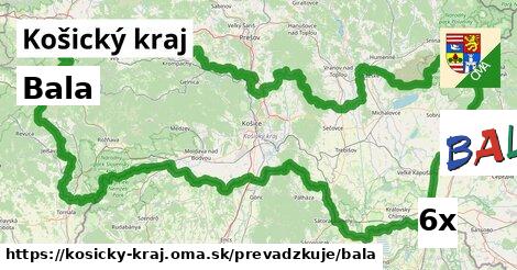 Bala, Košický kraj