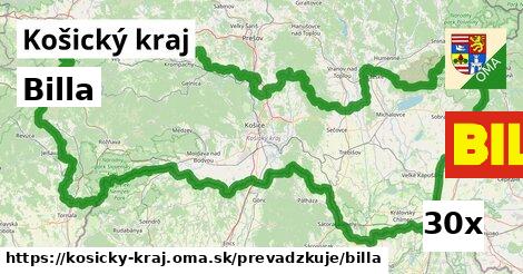 Billa, Košický kraj