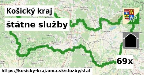 štátne služby, Košický kraj