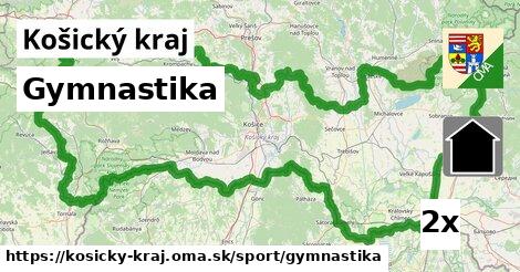 Gymnastika, Košický kraj