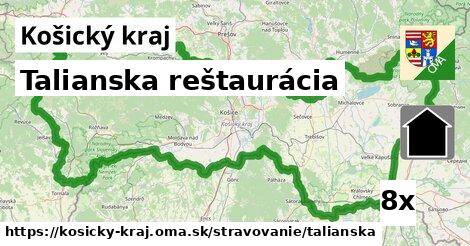 Talianska reštaurácia, Košický kraj