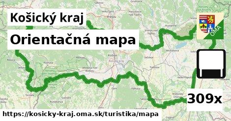 Orientačná mapa, Košický kraj