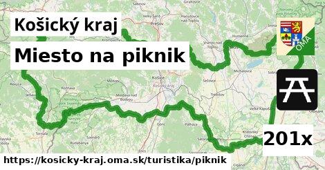 Miesto na piknik, Košický kraj