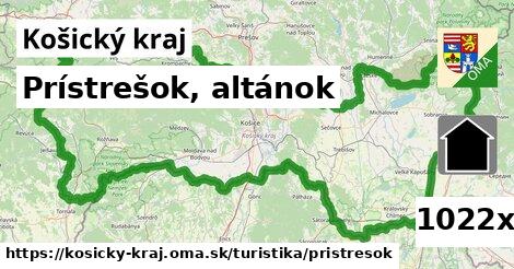 Prístrešok, altánok, Košický kraj