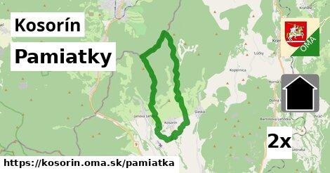 pamiatky v Kosorín