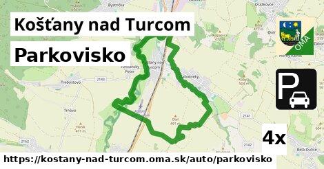 Parkovisko, Košťany nad Turcom