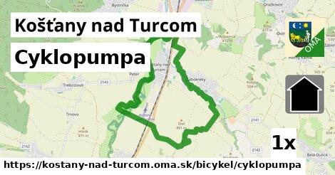 Cyklopumpa, Košťany nad Turcom