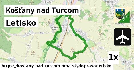 Letisko, Košťany nad Turcom