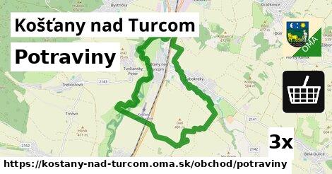 Potraviny, Košťany nad Turcom