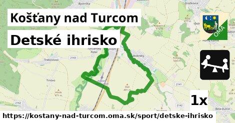 Detské ihrisko, Košťany nad Turcom