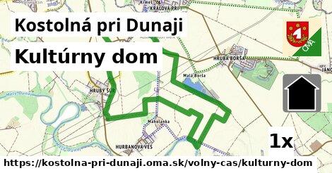 Kultúrny dom, Kostolná pri Dunaji