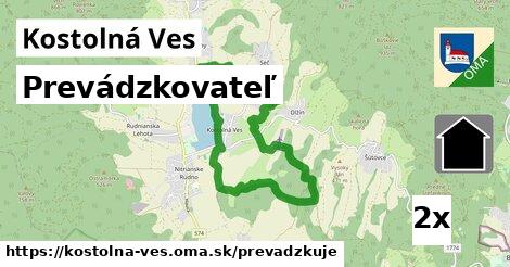 prevádzkovateľ v Kostolná Ves