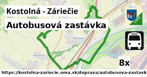 Autobusová zastávka, Kostolná - Záriečie