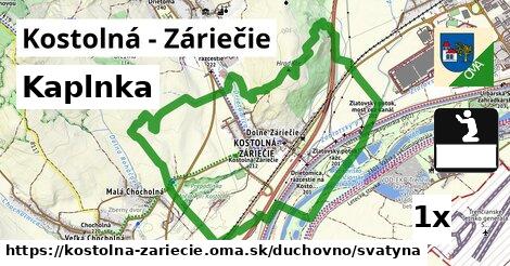 Kaplnka, Kostolná - Záriečie