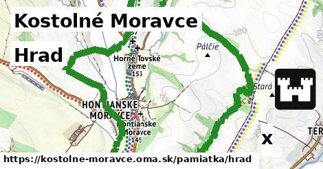 Hrad, Kostolné Moravce