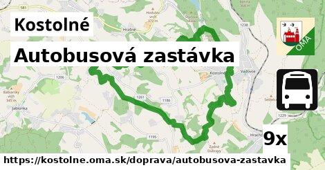 Autobusová zastávka, Kostolné