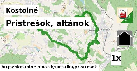 Prístrešok, altánok, Kostolné