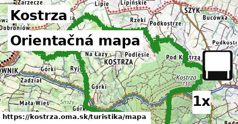 Orientačná mapa, Kostrza