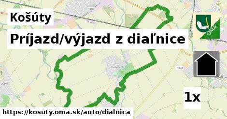 Príjazd/výjazd z diaľnice, Košúty