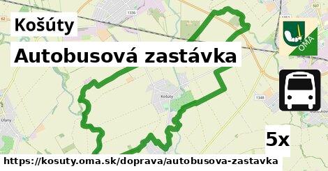 Autobusová zastávka, Košúty