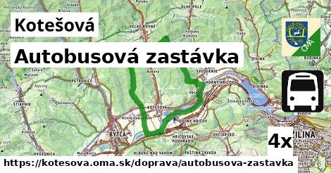 Autobusová zastávka, Kotešová