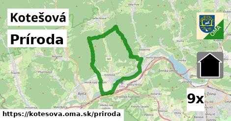 príroda v Kotešová