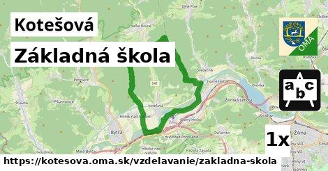 Základná škola, Kotešová