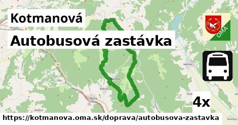 Autobusová zastávka, Kotmanová