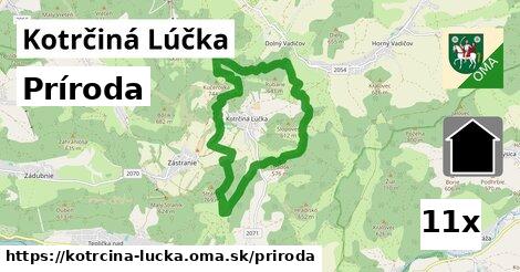 príroda v Kotrčiná Lúčka