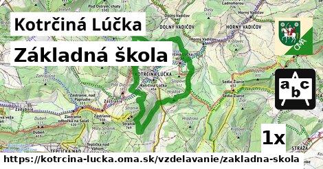 Základná škola, Kotrčiná Lúčka