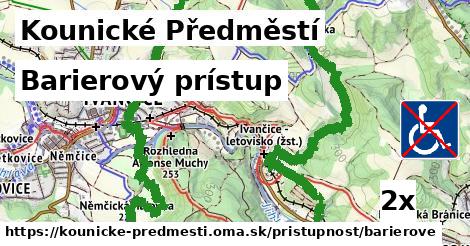 Barierový prístup, Kounické Předměstí