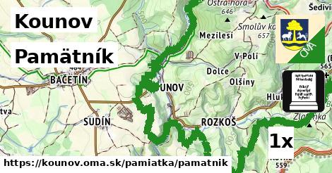 Pamätník, Kounov