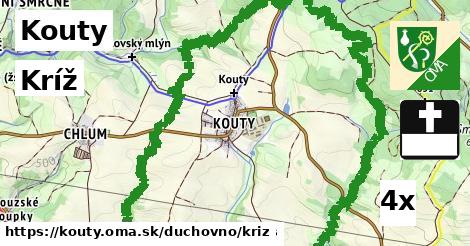 Kríž, Kouty