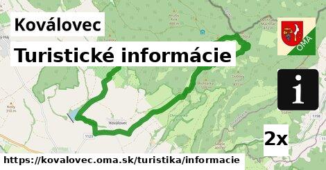 Turistické informácie, Koválovec, okres SI