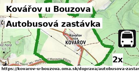 autobusová zastávka v Kovářov u Bouzova