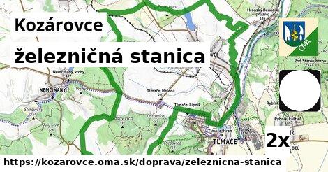 železničná stanica, Kozárovce