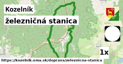 železničná stanica v Kozelník