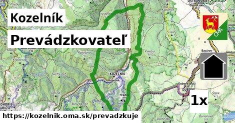 prevádzkovateľ v Kozelník