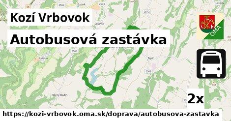 Autobusová zastávka, Kozí Vrbovok