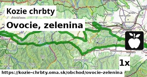 ovocie, zelenina v Kozie chrbty