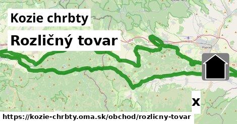 Rozličný tovar, Kozie chrbty