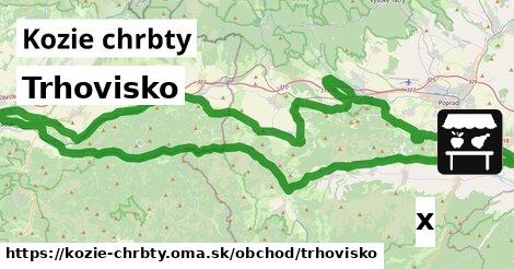 Trhovisko, Kozie chrbty