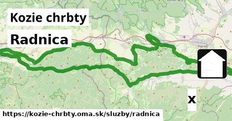 Radnica, Kozie chrbty