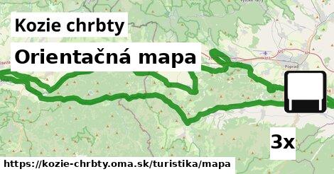 Orientačná mapa, Kozie chrbty