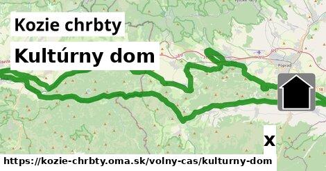 Kultúrny dom, Kozie chrbty