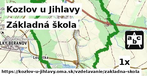 Základná škola, Kozlov u Jihlavy