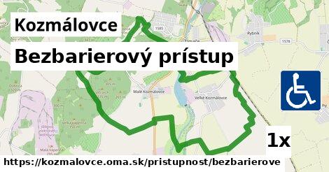 Bezbarierový prístup, Kozmálovce